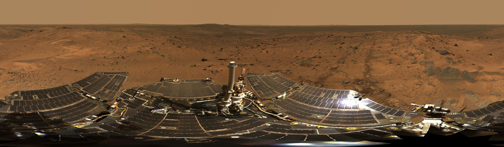 Mars surface panorama Spirit rover